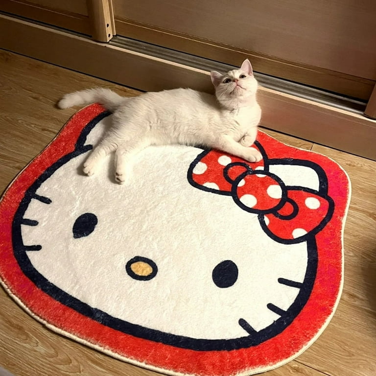Sanrio Hello Kitty Rug Cartoon Cute Kt Floor Mat Memory Cotton Car Cushion  Door Mat Children Bathroom Non Slip Carpet Room Decor 