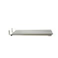 thumbnail image 3 of Hermosa 32" x 13.5" Back Wall-Mount Folding Phenolic Gray Tub Seat with 3" Slats, 3 of 8