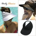 thumbnail image 4 of Sombrero de sombrilla hueco elástico resistente a los rayos UV Sombrero de sombrilla de doble cara, adecuado para deportes de playa al aire libre para mujeres, senderismo, vacaciones de golf, 4 of 5