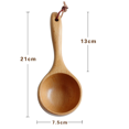 thumbnail image 2 of Cucharón de sal de baño Cucharón de madera Cucharones para botes Cucharones de harina para cocinar Fokelyi ZJWJ582, 2 of 6