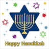 Hanukkah Festivities Beverage Napkins, 16-Pack