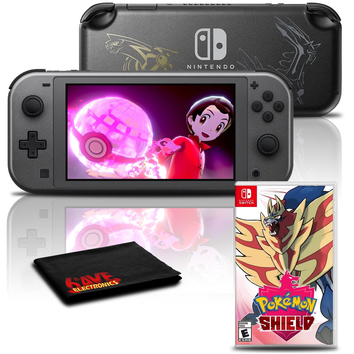 Nintendo Switch Lite Dialga and Palkia Edition with Pokemon Shield
