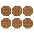 thumbnail image 2 of Pofeuu Broccoli Print Leather Coasters Set of 6, Round Cups Mugs Mat Pad for Home Kitchen Heat Resistant Drink Coasters,Octagon, 2 of 7