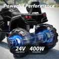 thumbnail image 6 of Hikiddo Kids ATV 4 Wheeler, 24V Kids Ride on Toy for Big Kid w/Bluetooth, 400W Motor - Black, 6 of 7