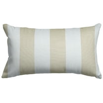 Majestic Home Goods Vertical Stripe Indoor Outdoor Small Decorative Throw Pillow