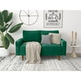 thumbnail image 4 of Kingway Furniture Ameli Velvet Living Room Loveseat in Green, 4 of 4