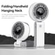 thumbnail image 5 of Handheld Fan High-Power Motor LED Display 10 Hrs 3600mAh Rechargeable 5-Speed Foldable Portable Fan For Travel Beach, 5 of 6