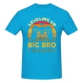 thumbnail image 1 of Leveling Up To Big Bro Again Men'S Basic Short Sleeve T-Shirt Spider Baby Blue 5x-Large, 1 of 5