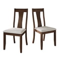 thumbnail image 4 of Castle Place Minimalist Wooden Dining Chair, Set of 2, Brown, 4 of 8