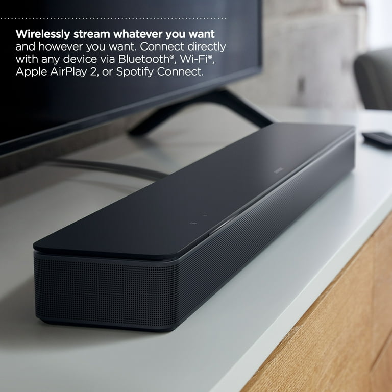 Bose Smart Black TV Speaker, Wireless Soundbar Bluetooth 300