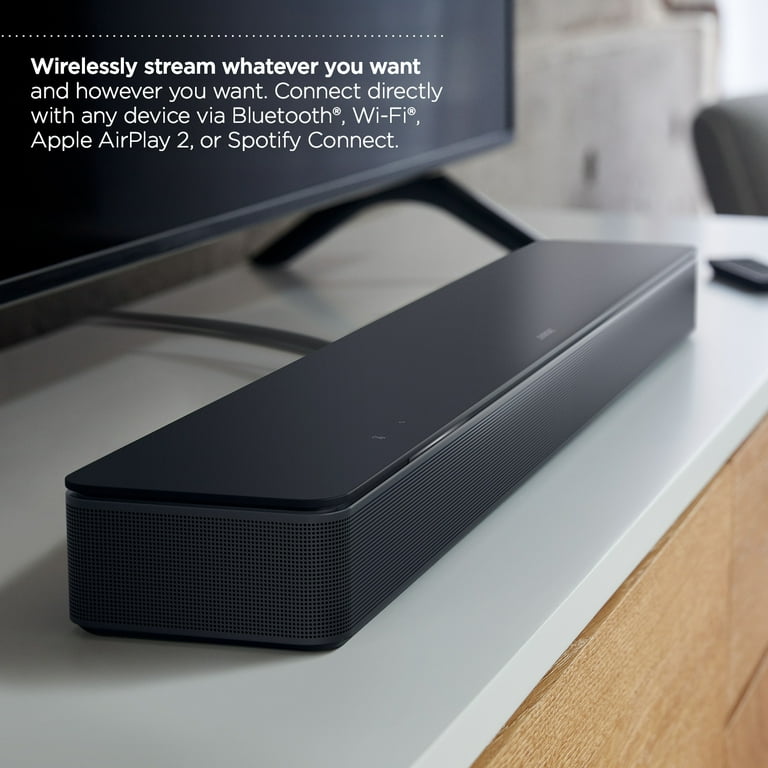 Smart Bluetooth Wireless Soundbar Black Speaker, TV 300 Bose