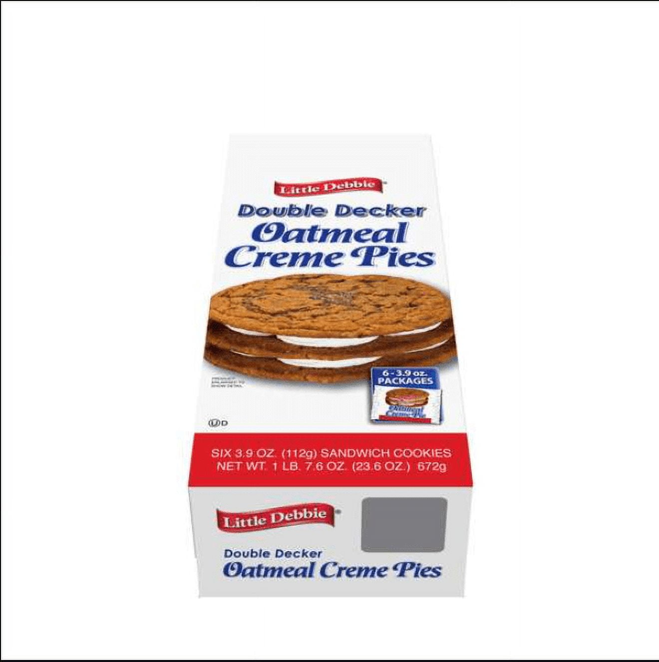 Little Debbie Vending Double Decker Oatmeal Creme Pie Cookie - 54 per Case.