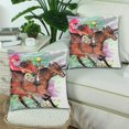 thumbnail image 2 of RYLABLUE Housses de Coussin Cheval Taies d'Oreiller Impression Recto-Verso 18x18 Pouces, Ensemble de 2, 2 of 2