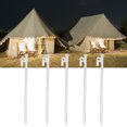 thumbnail image 1 of Tent Nails, Strong Support High Hardness Tent Peg 5PCS Bold Lengthen  for Camping for Outdoor for Beach, 1 of 8