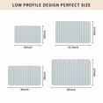 thumbnail image 4 of Blue Striped Door Mat Indoor Outdoor, Blue White Stripes Farmhouse Non Slip Welcome Mat with Rubber Backing, Absorbent Fabric Front Door Mats Entryway Rug for Home Patio Entrance 18"x30", 4 of 8