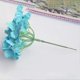 thumbnail image 3 of Hortensia azul de seda, flexible, lavable y limpiable para centros de mesa de boda, ramos de bricolaje, plástico, 3 of 3