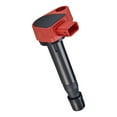 thumbnail image 2 of Set of 6 ISA Red Color Ignition Coils and 6 Denso Spark Plugs replace for 2001-2003 Acura CL Type-S Coupe 2-Door 3.2L 3210CC V6 GAS SOHC Naturally Aspirated Replacement for UF242, 2 of 4