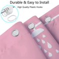 thumbnail image 6 of Pink and White Shower Curtain, Funny Modern Abstract Polka Dot Fabric Shower Curtains Set for Kids Boys Girls Bathroom Decorative, Cute Fun Simple Restroom Decor Accessories with Hooks 72X84 Inch, 6 of 7
