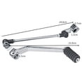 thumbnail image 5 of Hloma Motorcycle Shift Lever Replacement Deform Resistant Silver Color Stainless Steel Gear Shifter Lever for Honda CMX250 Rebel, 5 of 7