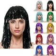 thumbnail image 3 of MEICHEN Colorful PET Fringe Wig Sparkling Festival Headpiece for Cheerleaders Sports Fans and Summer Fall Fashion Essentials Accessories, 3 of 3