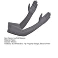 thumbnail image 7 of 1 Pair Silicone Anti-slip Palm Flip Fingertip Long Arm Sleeves Solid Color Anti-UV High Elasticity Women Outdoor Ice Silk Long Cycling Gloves Costume Accessories, 7 of 7