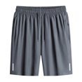 thumbnail image 2 of FRSASU Men's Athletic Shorts Quick Dry Casual Elastic Waist Running Gym Pants Solid Color Shorts with Pockets Gray, 2 of 8