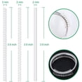 thumbnail image 3 of Ajustador de tamaño de anillo de 15 piezas, ajustador de tamaño de anillo transparente (3 mm/5 mm) Vhermosa HMHZ1314, 3 of 7