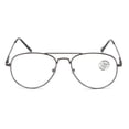 thumbnail image 3 of V.W.E. Metal Tear Drop Progressive Reading Glasses - Zero Power On Top - Clear No Line Reader - AR +2.50, 3 of 4