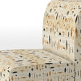 thumbnail image 4 of Designart "Nomadic Tribal Essence" Beige Geometric Upholstered Accent Chair - Modern Arm Chair For Living Room, 4 of 5