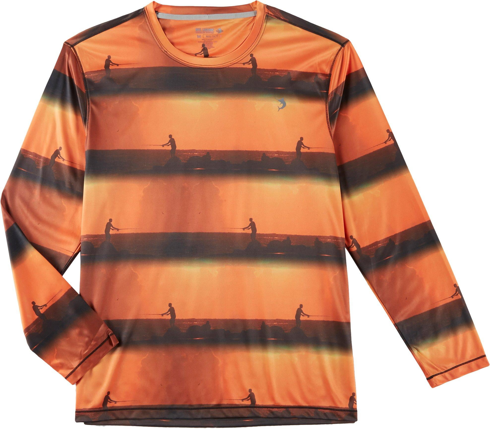 Reel Legends Reel Legends Mens ReelTec Pier Stripe Long Sleeve T