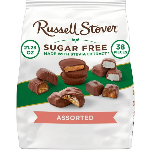 Delicious Sugar-Free Chocolate Candy by Russell Stover, 21.23 oz Gusset Bag