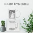 thumbnail image 4 of CTDream Funny 11oz. Ceramic Coffee Tea Mug Thank You Gift, Calculus Teacher Nutritional Facts, 1-Pack, Novelty Gag Birthday Christmas Gift Ideas Coworker, 4 of 7