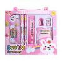 TIMIFIS 8Pcs Stationery Set Welcome Starting Season Supplies Stationery Set Including Pencils Eraser Ruler Sharpeners with Pencil Case Students Classroom Gifts forss Prizes Exchange Gifts fors