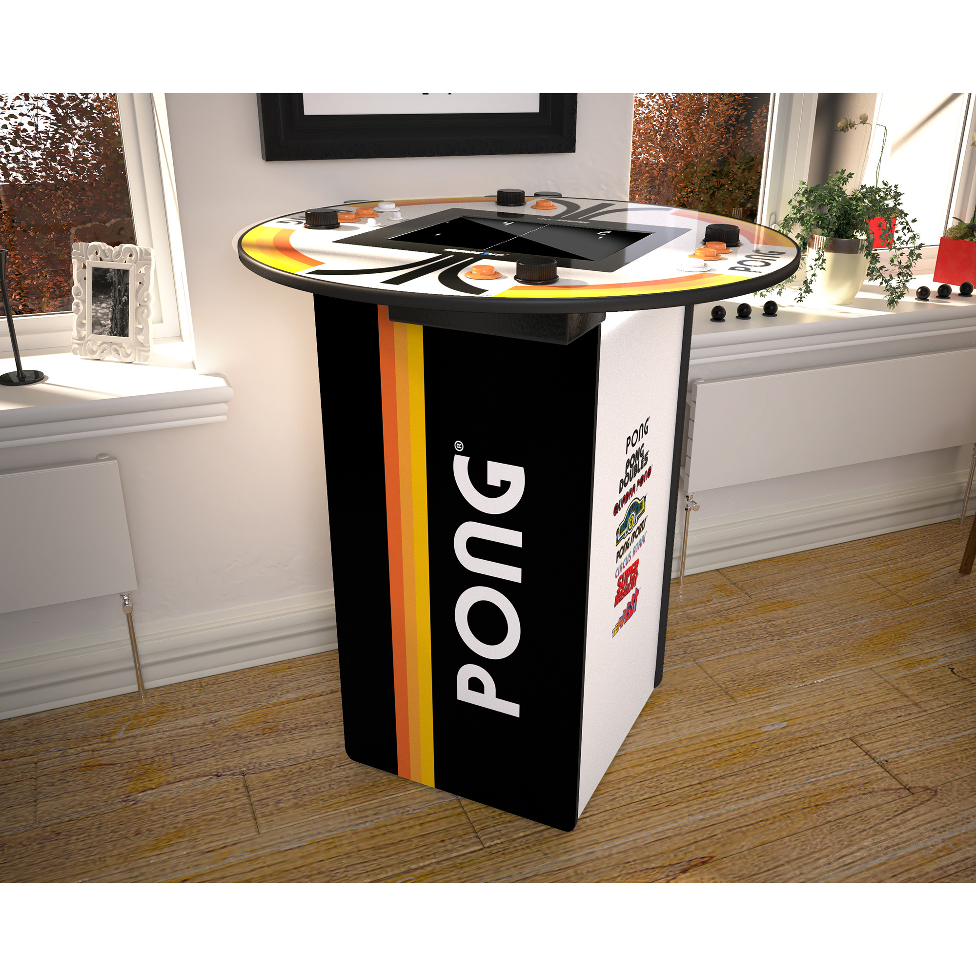 Arcade1UP Pong Pub Table, 8 Games in 1, 4-Player, Arcade Gaming Table - image 7 of 7