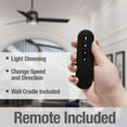 thumbnail image 5 of Hunter Fan Company Bureau 60" Indoor Ceiling Fan w/ LED Light, Matte Black, 5 of 7