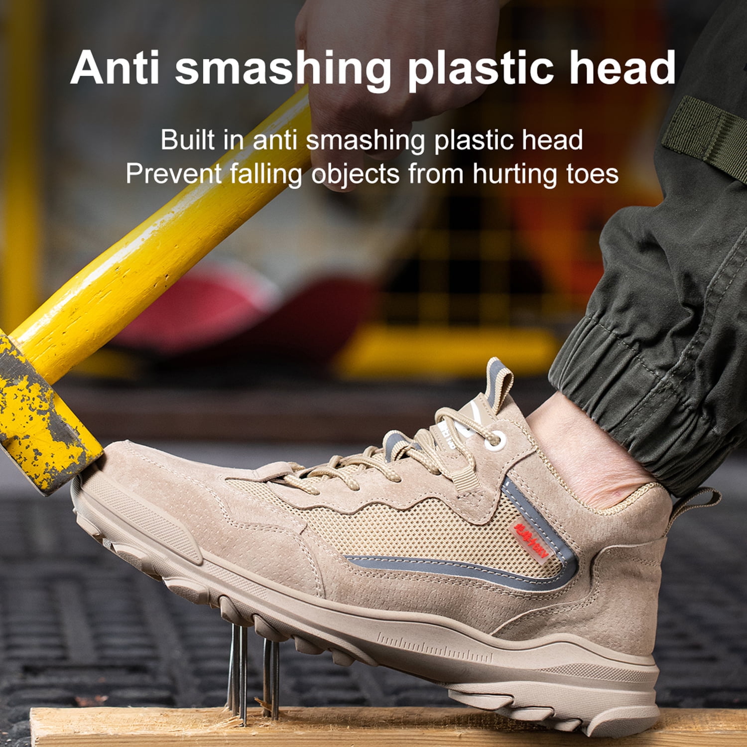 Tanleewa Steel Toe Work Shoes for Men & Women Safety