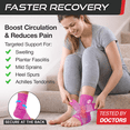 thumbnail image 3 of Sleeve Stars Ankle Brace for Sprained Ankle, Ankle Support for Women & Men, Single, Hot Pink, 3 of 11
