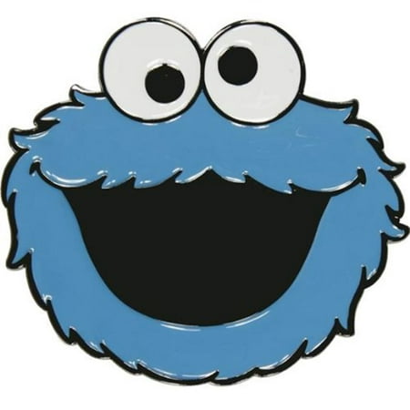 Sesame Street Cookie Monster Face Metal Belt Buckle