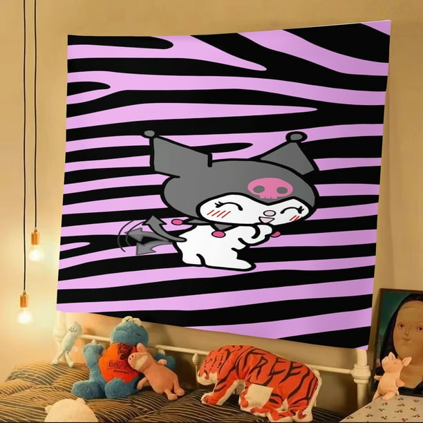 Kurome Sanrio Cartoon Tapestry Bedroom Living Room Decoration