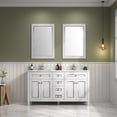thumbnail image 2 of Legion Furniture 60" White Finish Sink Vanity Cabinet With Carrara White Top, 2 of 8