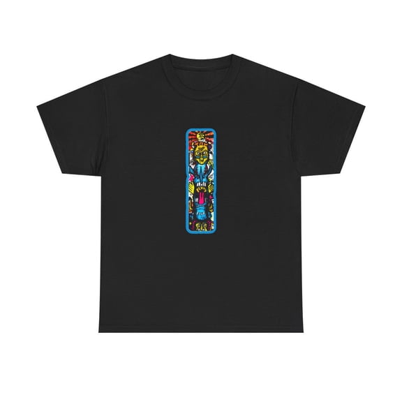 Flip Totem Pole Tiki Tom Penny Skateboard 2000s Vintage Classic T Shirt Print - Black / M