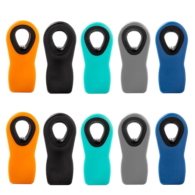 Hedameili Clips magnéticos para bolsas, paquete de 10, boca de silicona