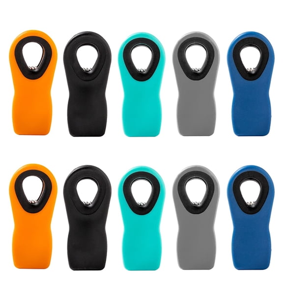 Hedameili Clips magnéticos para bolsas, paquete de 10, boca de silicona