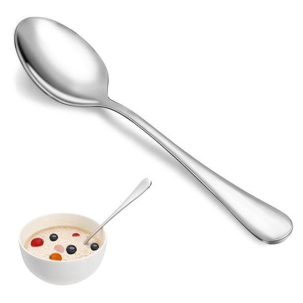 Juego de cucharas de mesa MUTNITT Premium de acero inoxidable, 12 unidades