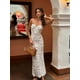 thumbnail image 2 of Vestido Sexy de encaje con agujeros para mujer, vestido liso ajustado con tirantes, sin mangas, Espalda descubierta, con cordones, vestidos largos de verano para mujer, vestidos de fiesta de noche, 2 of 5