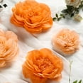 thumbnail image 5 of Efavormart 6 Pack Peach & Orange Assorted Size Giant Paper Peony Flowers Decor for Centerpieces Arrangement Party  - 7" | 9" | 11", 5 of 11