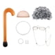thumbnail image 4 of Peluca de abuela gris con Gafas y Joyas de perlas ANGGREK, 4 of 7