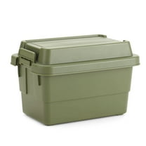 Portable Camping Carrying Case 1.1L Dustproof for Cooking Traveling Grocery (Army Green)
