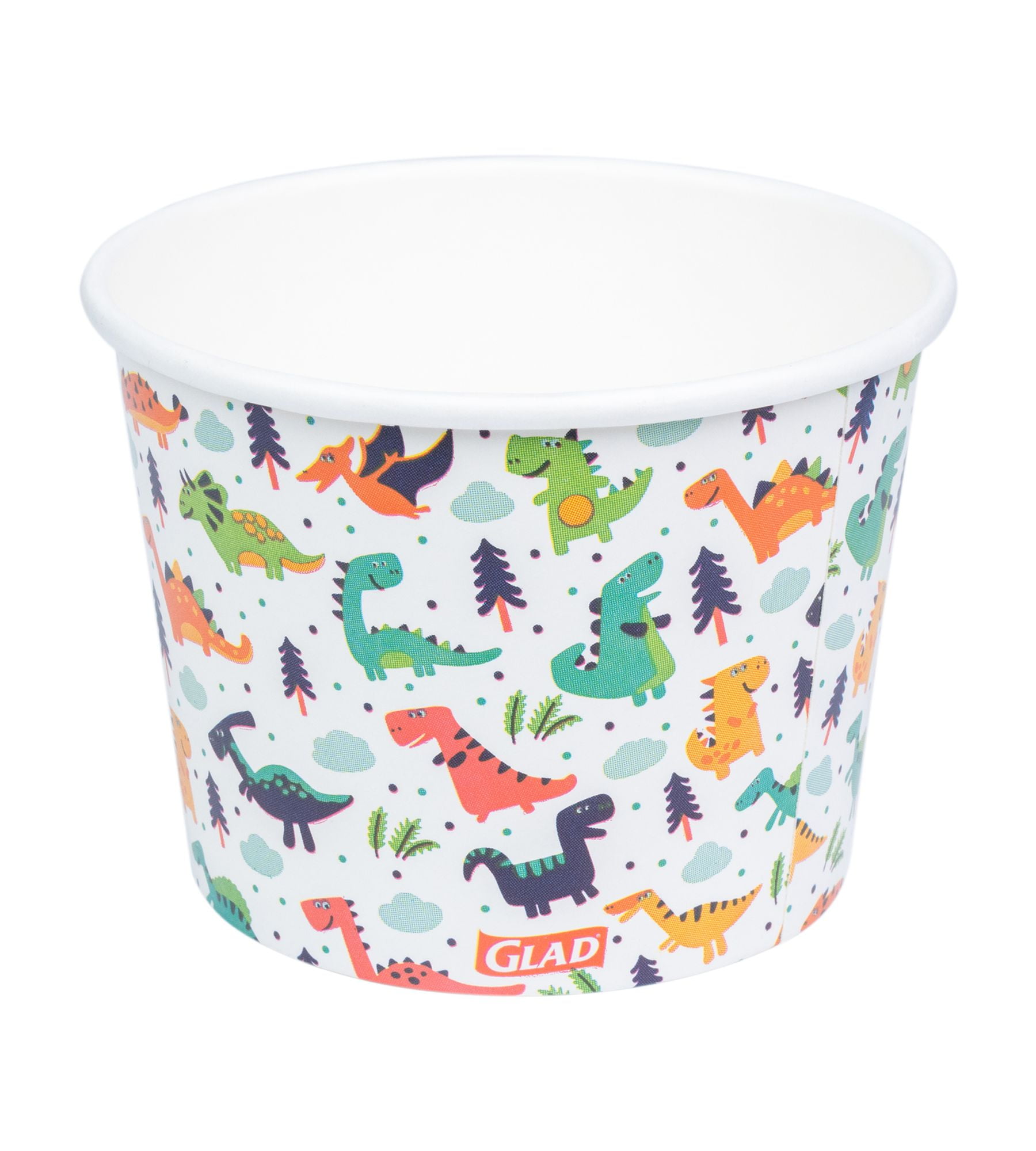 Glad Kids Dinosaur Paper Snack Bowls 12oz 20ct – Mess-Free