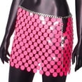 thumbnail image 2 of Riforla Women's Fashion Punk Style Sexy Street Style Beaded Holiday Party Skirt Women's Skirts Pink One Size, 2 of 5